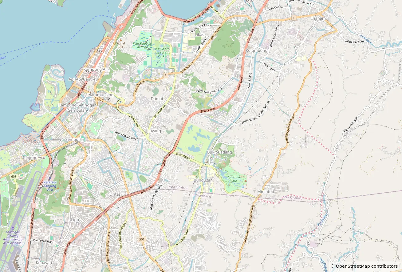 Sabah Service Area Map